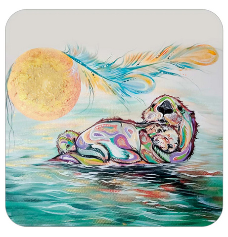OTTER FAMILY COASTERS