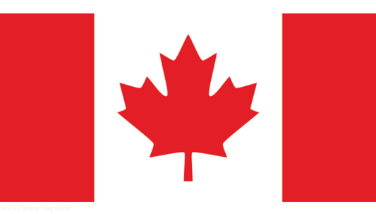 3x1.5 Canada Flag Decal
