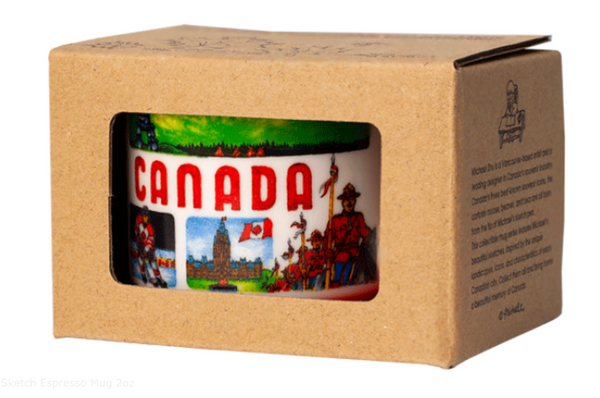 Canada Sketch Espresso Mug 2oz
