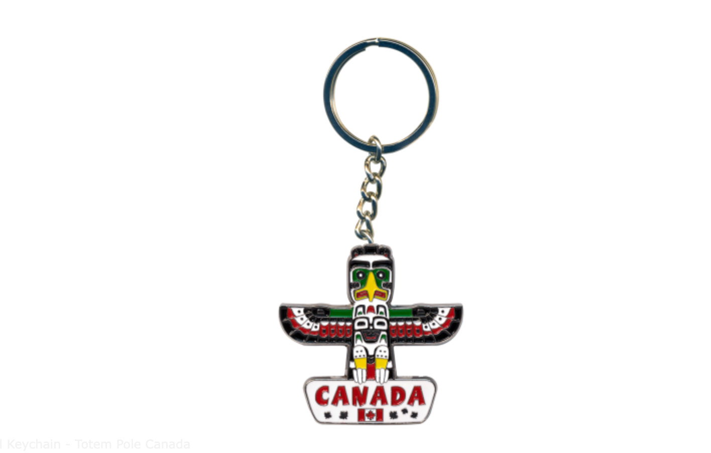 Metal Keychain - Totem Pole Canada