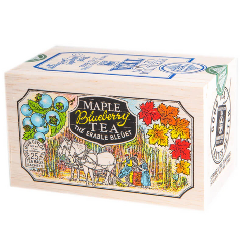 Maple Blueberry Tea in Wood Box - 25 tea bags