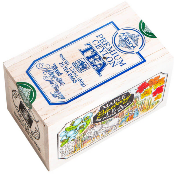 Maple Blueberry Tea in Wood Box - 25 tea bags