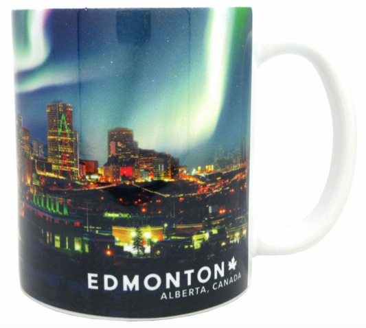 Northern Lights, Edmonton, Canada, Lights, City, Forest