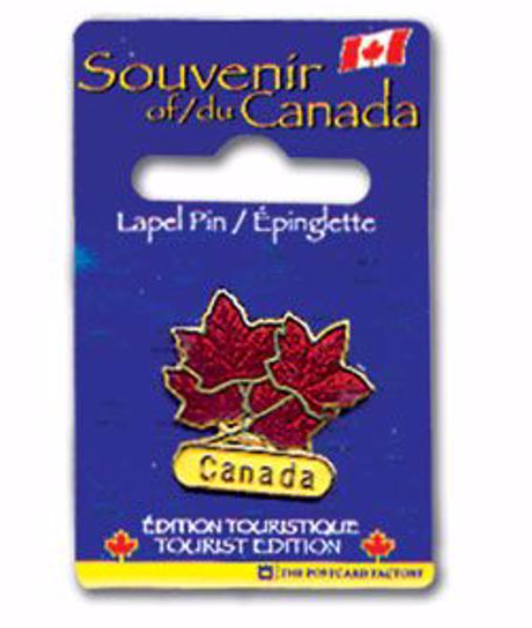 Lapel Pin - 1'', 4 Leaves Canada