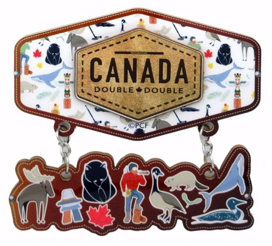 Canada Map and Icons Magnet