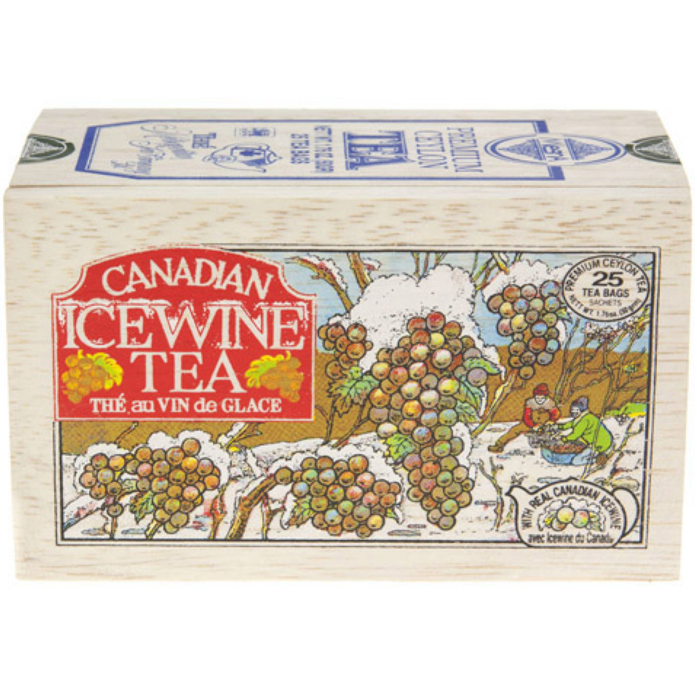 Maple Tea & Ice wine tea in the Wood Box - 25 tea bags