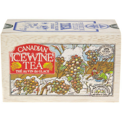 Maple Tea & Ice wine tea in the Wood Box - 25 tea bags