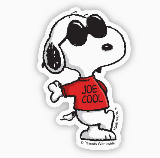 Peanuts® Waterproof Sticker - Joe Cool