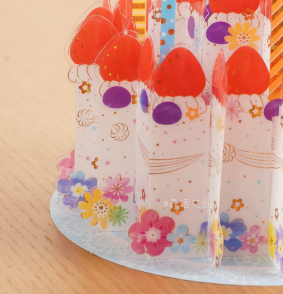 Happy Birthday Cake 3D Greeting card