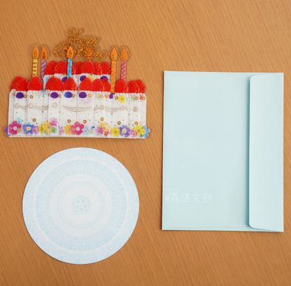 Happy Birthday Cake 3D Greeting card