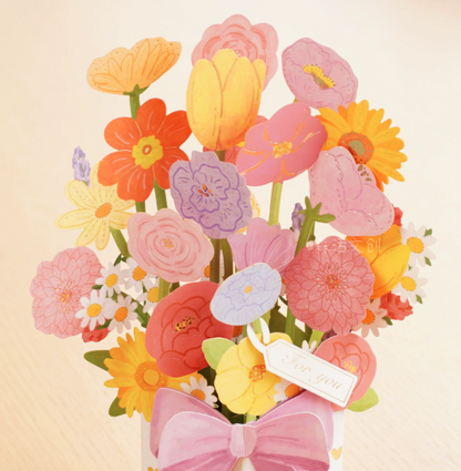 3D Pop-Up Flower Bouquet Greeting Card