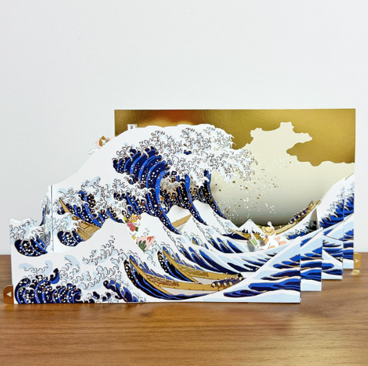 3D Pop-Up Great Wave off Kanagawa Greeting Card