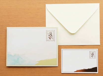 3D Pop-Up Botanical Flower Envelope Greeting Card