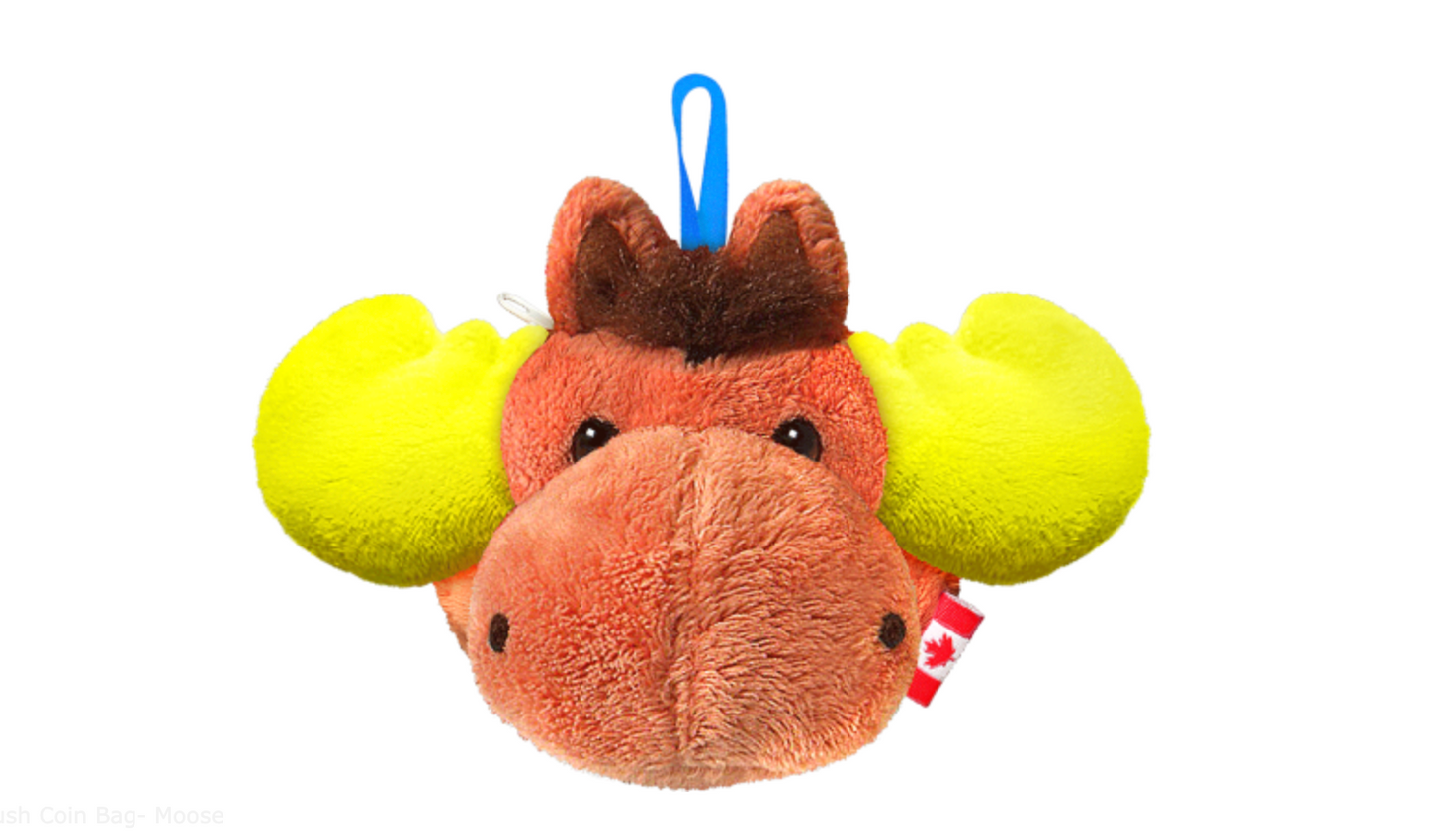 Plush Coin Bag- Moose