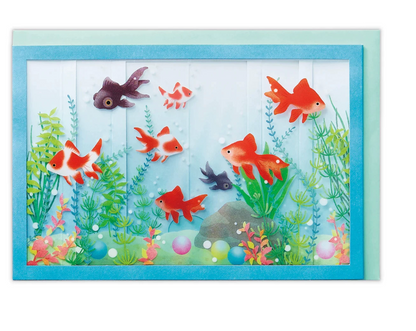 Nihon Hallmark Limited-Edition Summer Goldfish Aquarium Pop-Up Card
