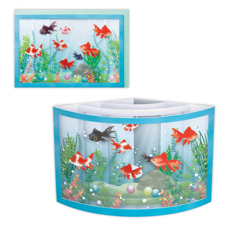 Nihon Hallmark Limited-Edition Summer Goldfish Aquarium Pop-Up Card