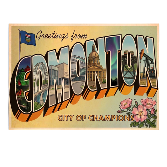 Greetings from Edmonton: City of Champions Postcard
