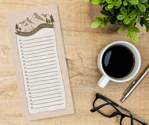 Mountains To Do List Notepad
