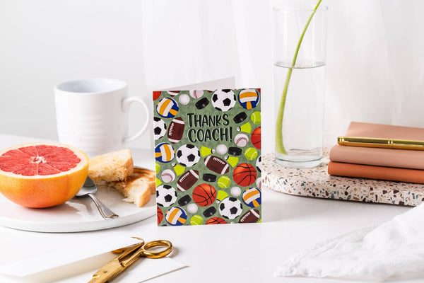 Thanks Coach! - Greeting Card
