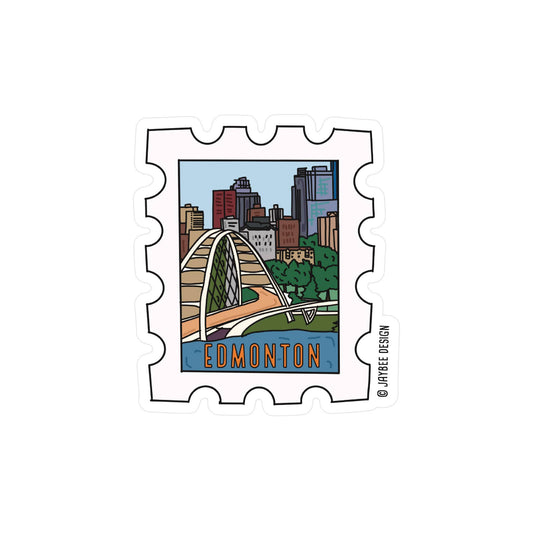 Edmonton Postage Stamp Vinyl Sticker