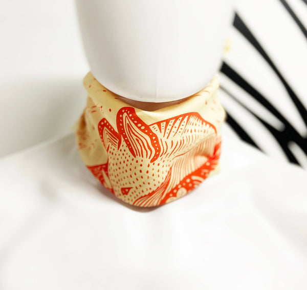 Fox Cotton Bandana - Orange