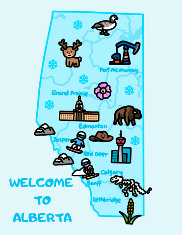 Alberta Post card