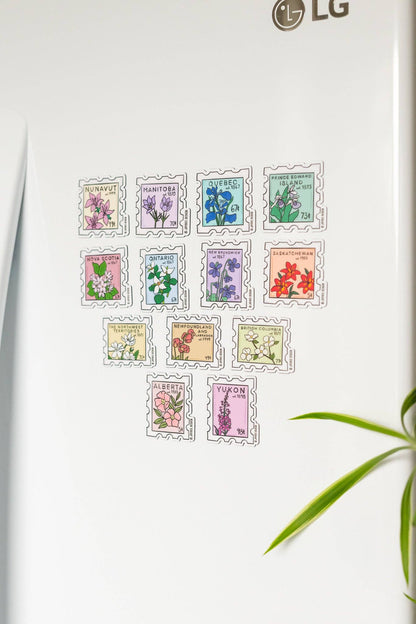 Provincial Stamp Magnet Set