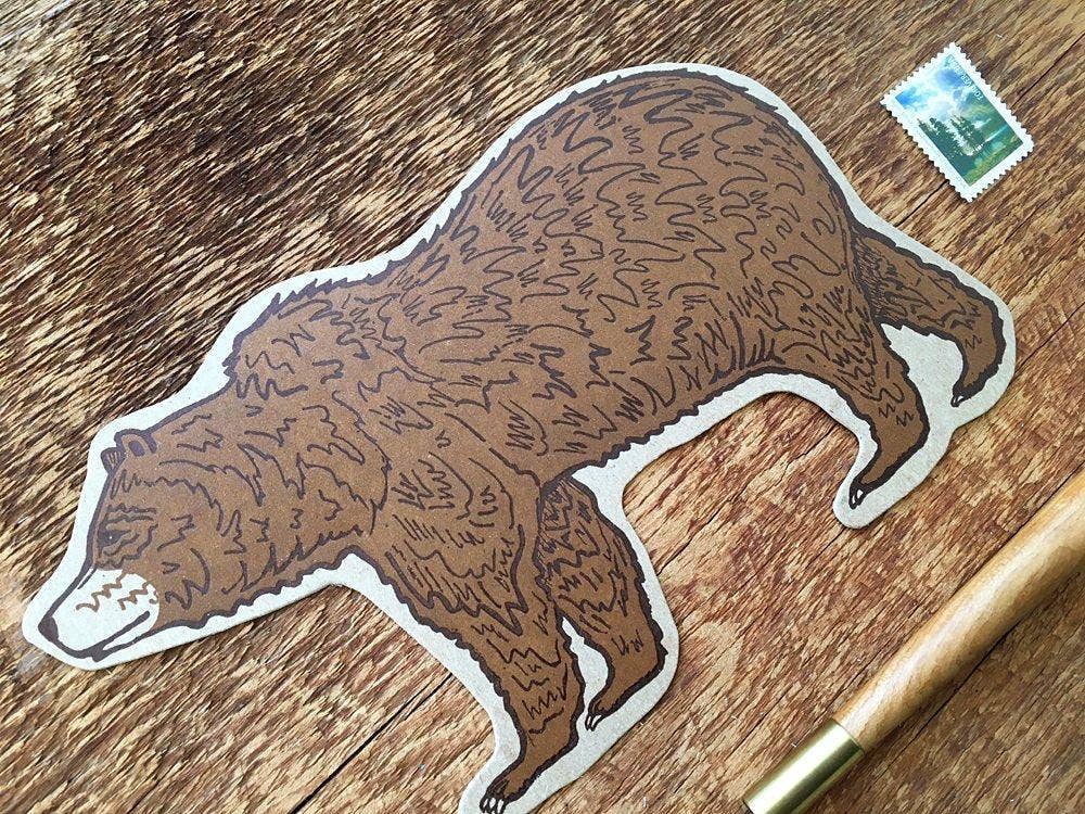 Grizzly Bear Postcard