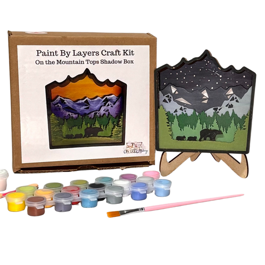 On The Mountain Tops Shadow Box Kit
