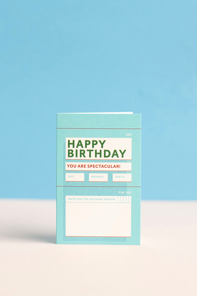 Card : Mini Vintage : Happy Birthday : You are Spectacular