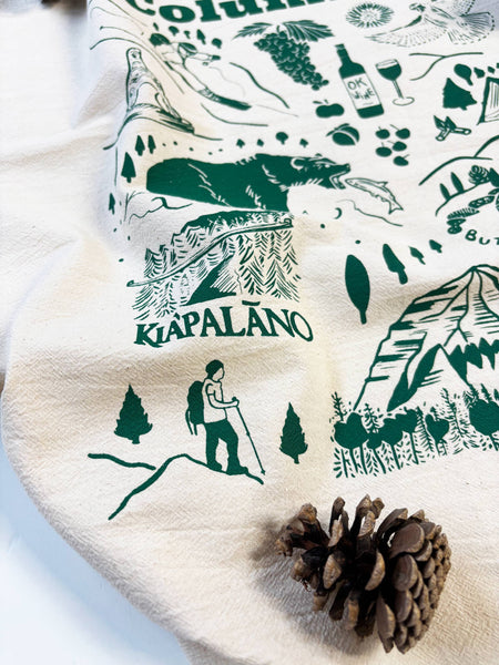 British Columbia Commemorative Organic Tea Towel - 20x24