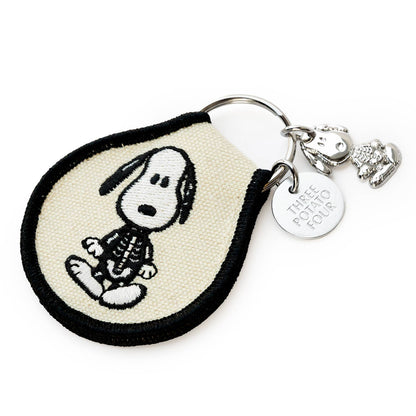 3P4 x Peanuts® Halloween - Snoopy Skeleton Patch Keychain