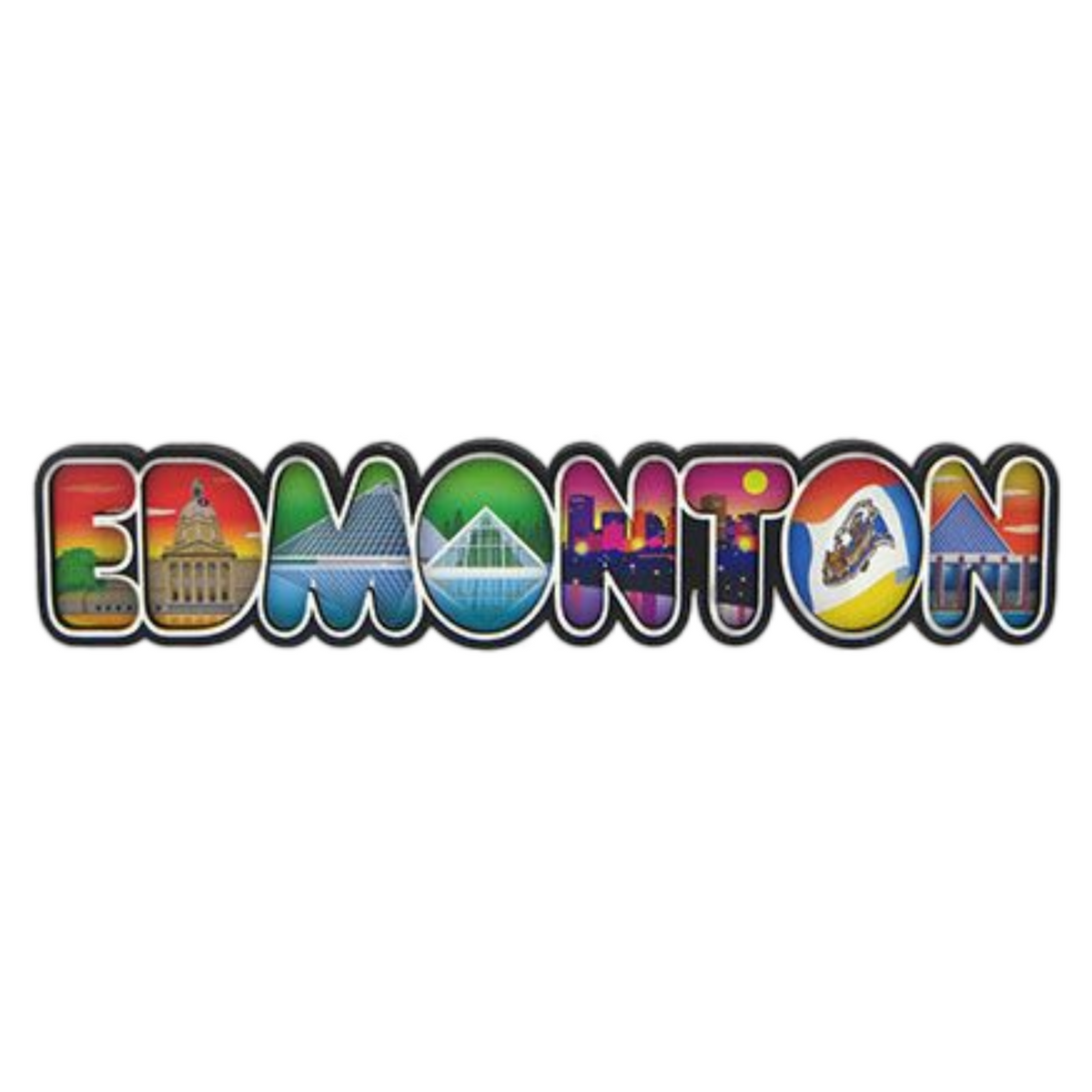 Wood Fridge Magnet MDF 3D - Edmonton