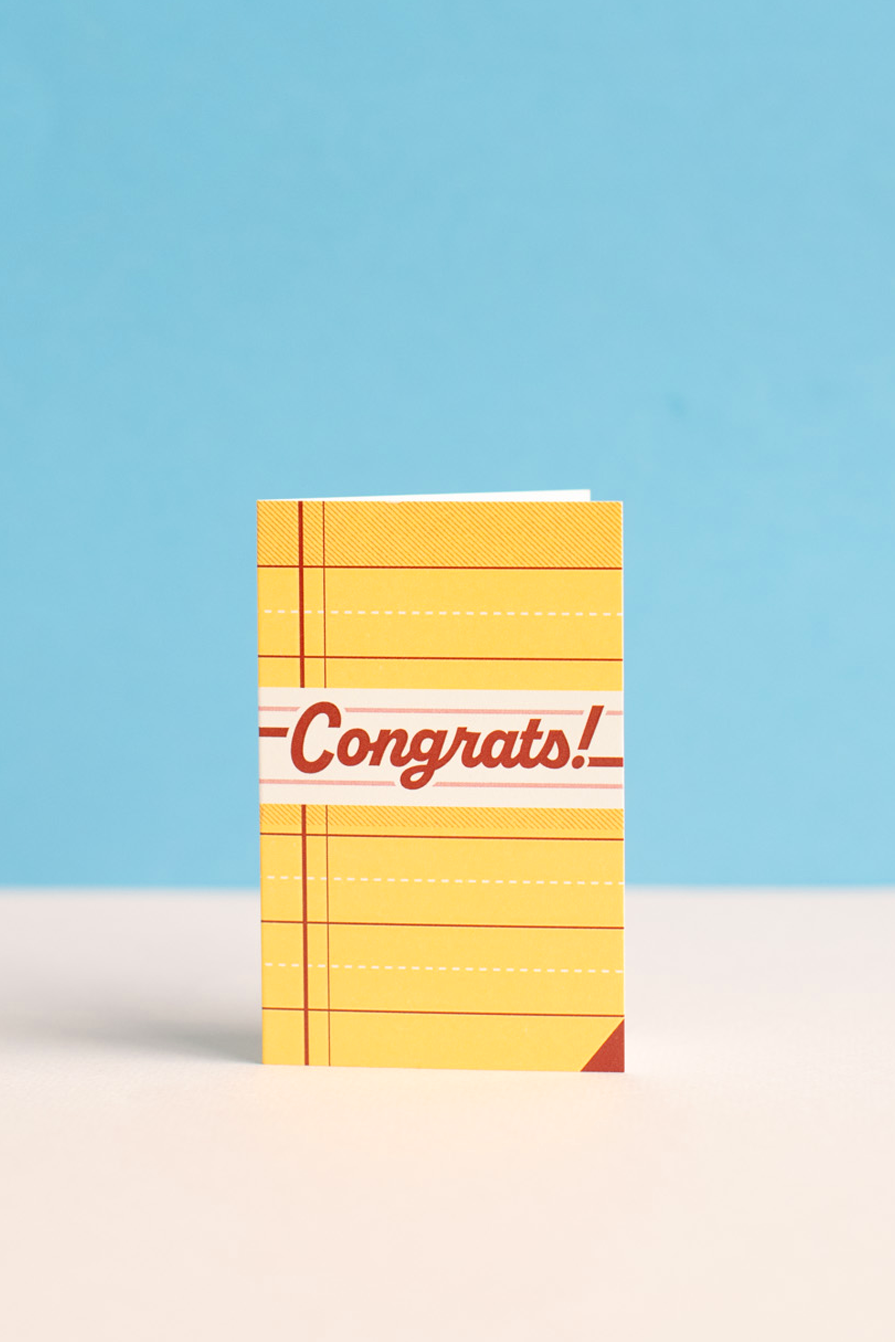 Card : Mini Vintage : Congrats!