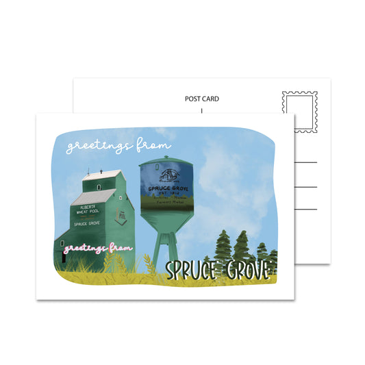 Spruce Grove Alberta Postcard