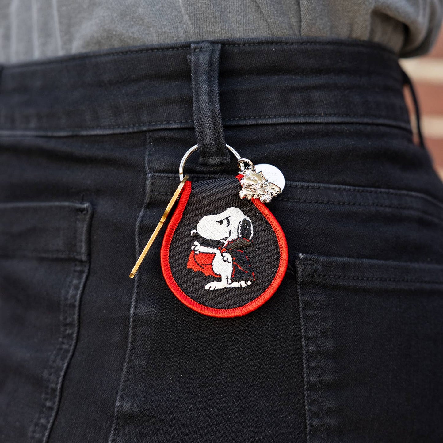 3P4 x Peanuts® Halloween - Snoopy Dracula Patch Keychain