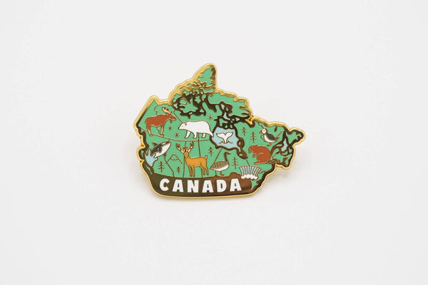 Map of Canada - enamel pin