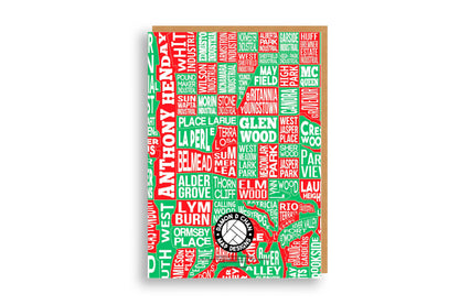 Edmonton AB Neighbourhood Christmas Greeting Card