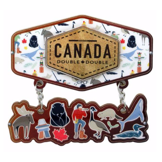 Canada Map and Icons Magnet