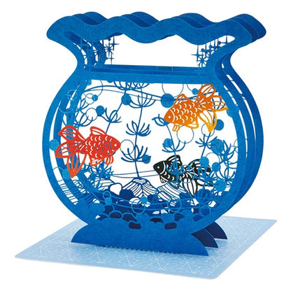 Sanrio Summer Goldfish Bowl Laser-Cut Pop-Up Greeting Card