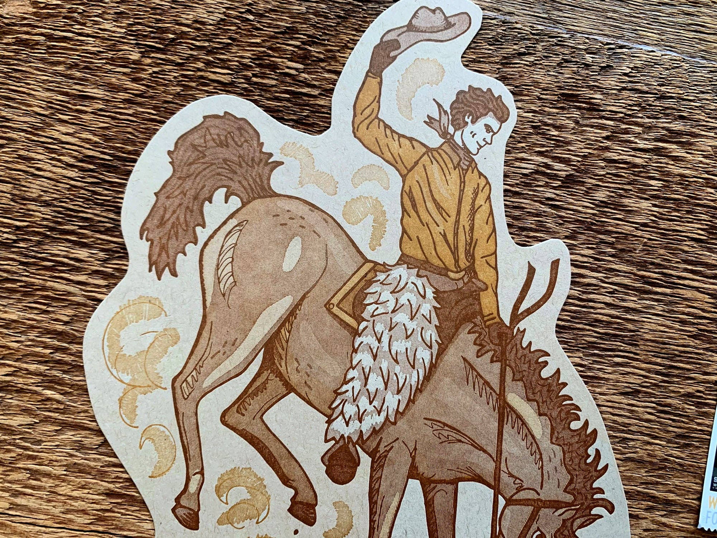 Jackson Wyoming Bucking Bronco Postcard