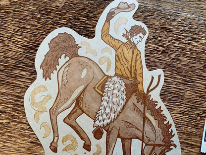 Jackson Wyoming Bucking Bronco Postcard