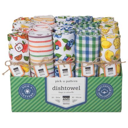 Berries & Fruit Dishtowels Set of 20 Counter Display: 20 Pcs in Display Box