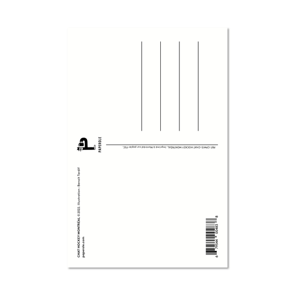 CHAT HOCKEY MONTRÉAL — Postcard