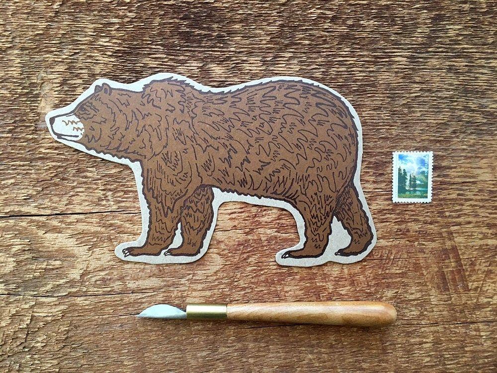 Grizzly Bear Postcard