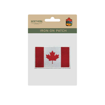 Canada Flag Embroidered Patch, Maple Leaf Iron-On Badge