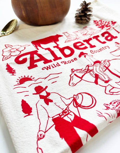 Alberta Commemorative Organic Tea Towel - 20x24