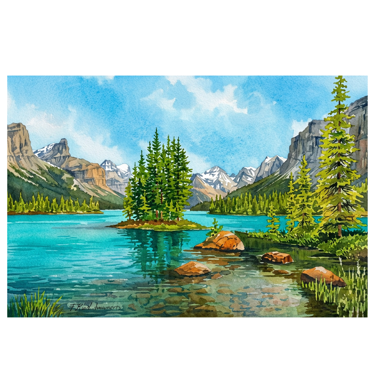 Maligne Lake Magnet