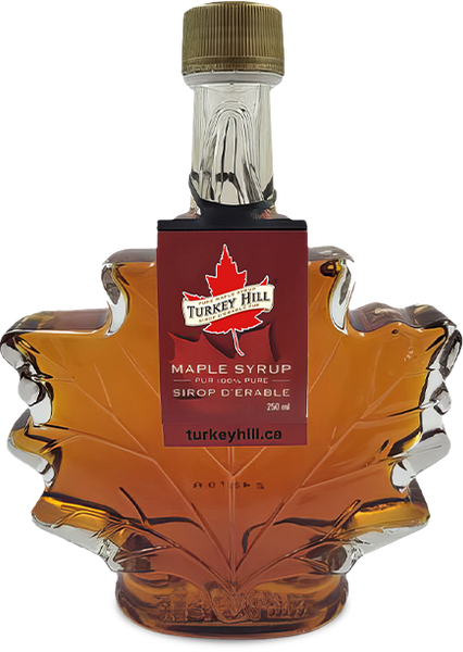 Grade A Pure Organic Canadian Maple Shape Syrup in Maple Leaf Bottle