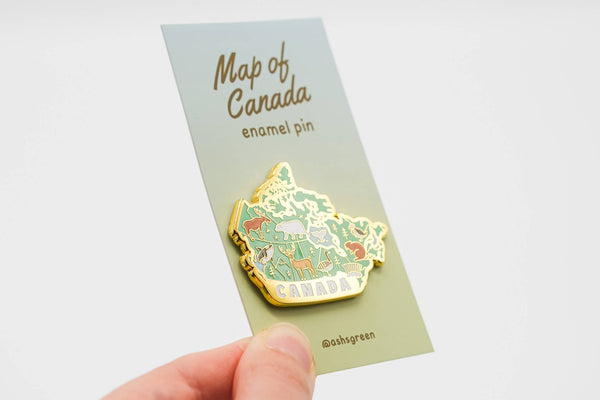 Map of Canada - enamel pin